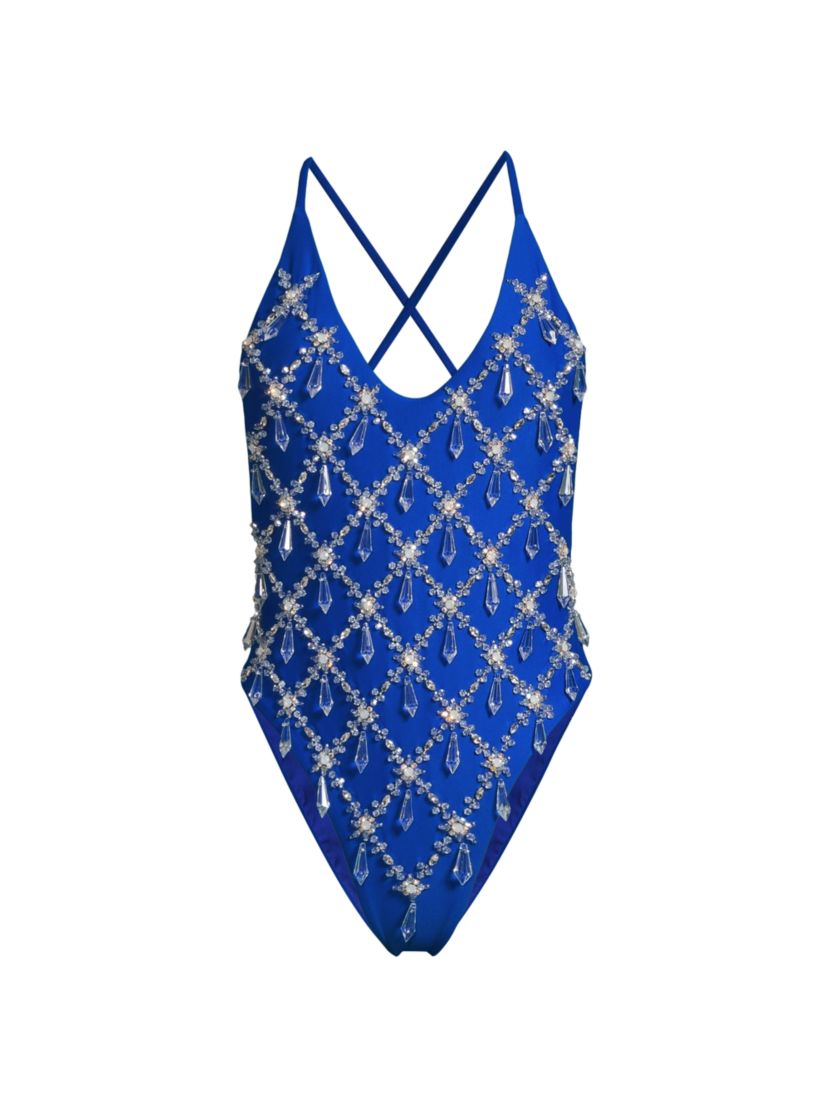 Oceanus Calliope Embellished One-Piece Swimsuit