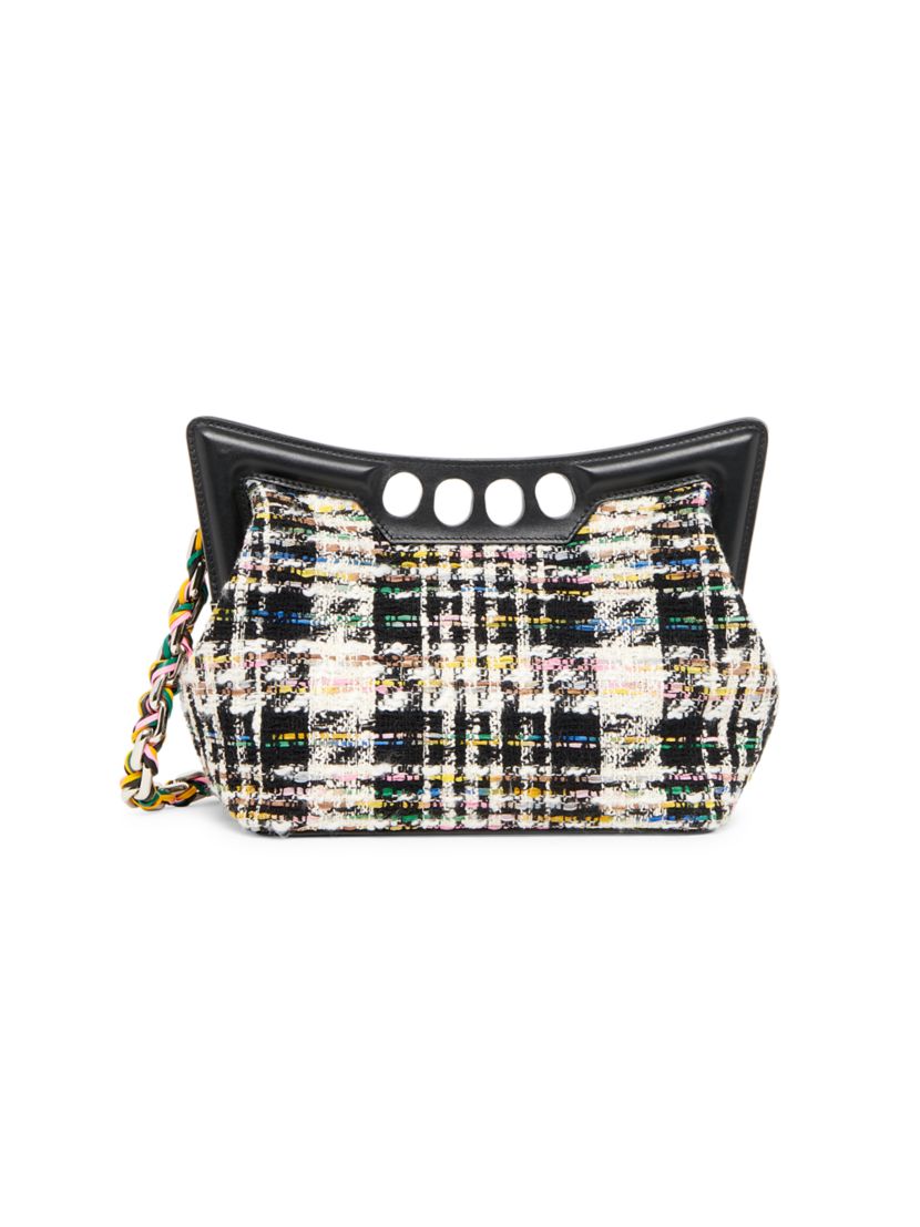 Alexander McQueen The Small Peak Tweed Top-Handle Bag