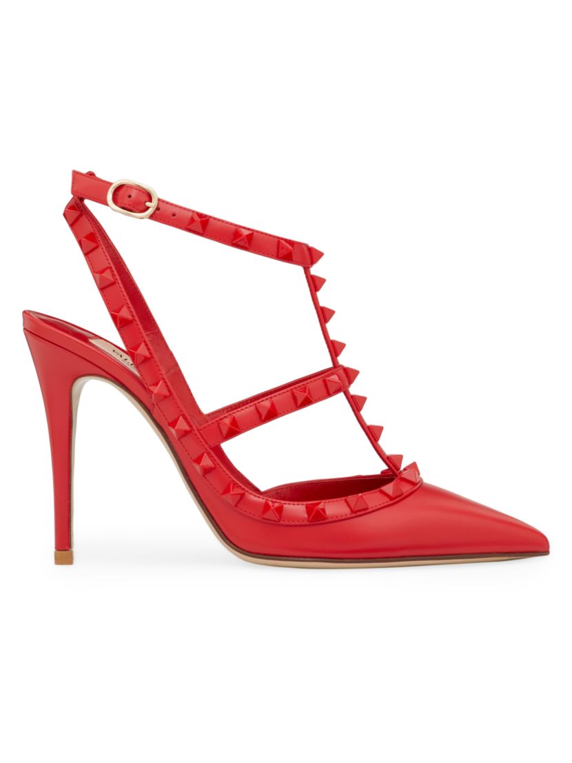 Valentino Garavani Rockstud Ankle Strap Pumps 100MM