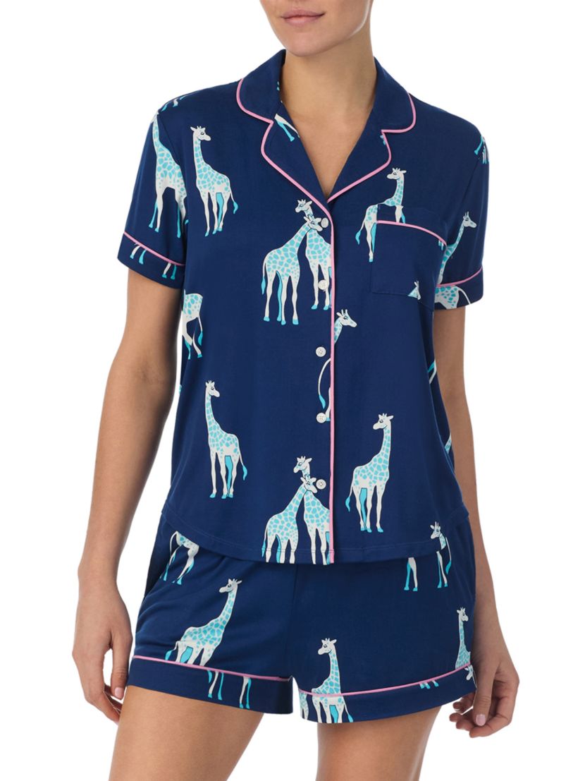 kate spade new york Giraffe Short Pajama Set