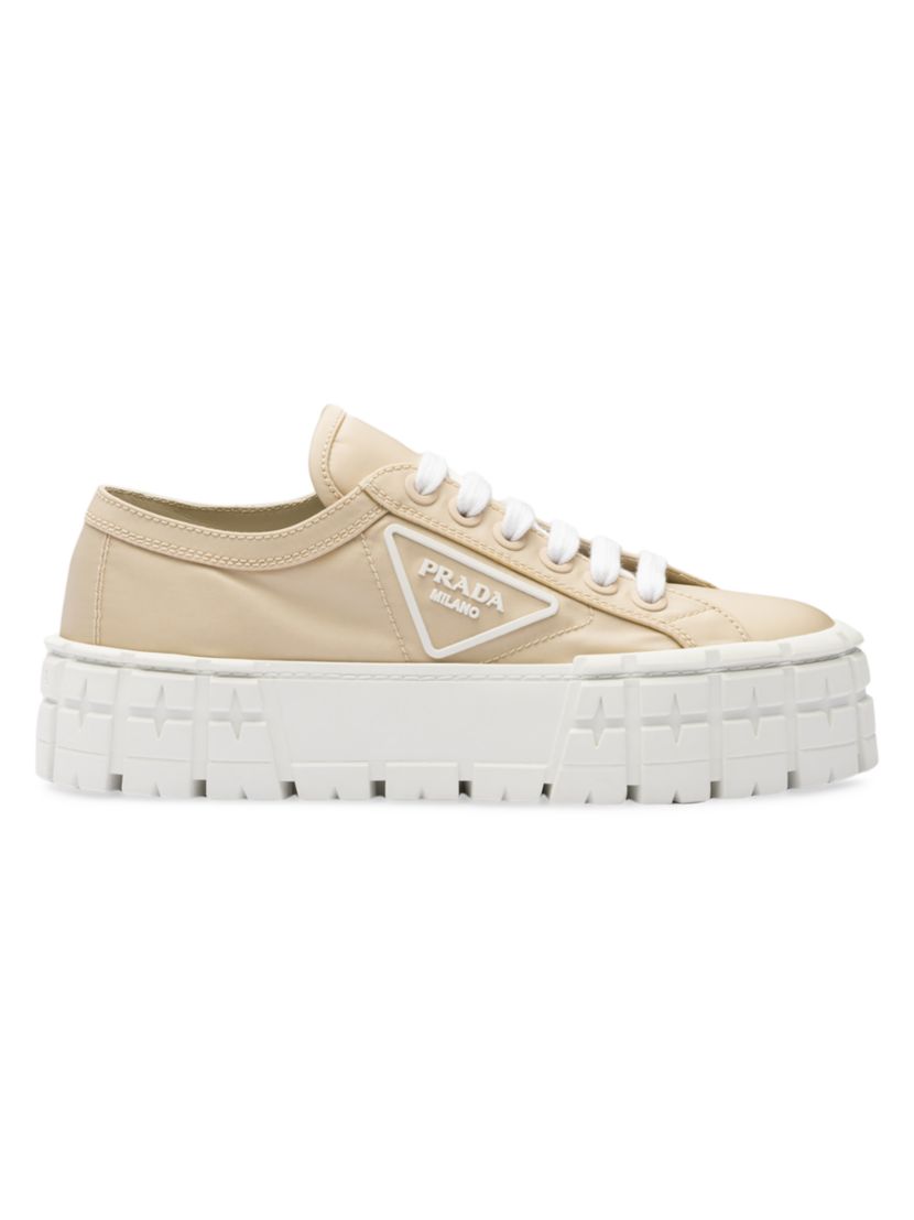 Prada Double Wheel Re-Nylon Gabardine Sneakers