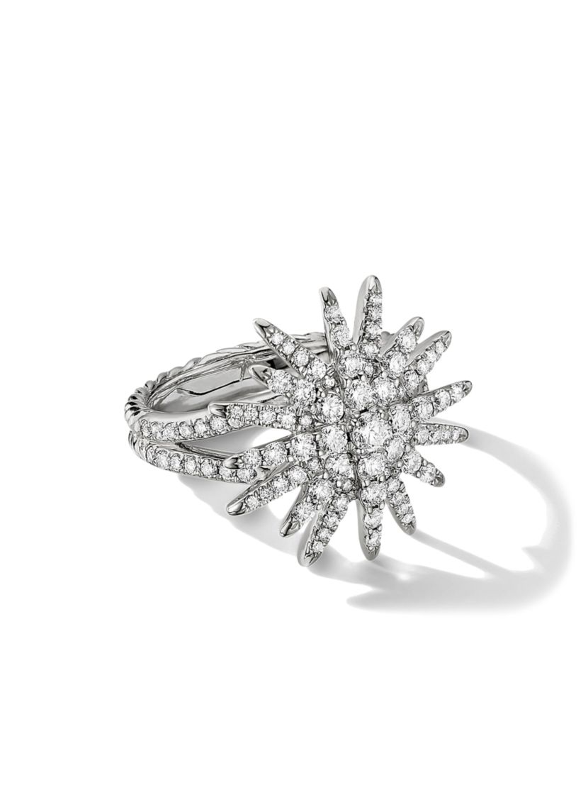 David Yurman Starburst Ring in 18K White Gold