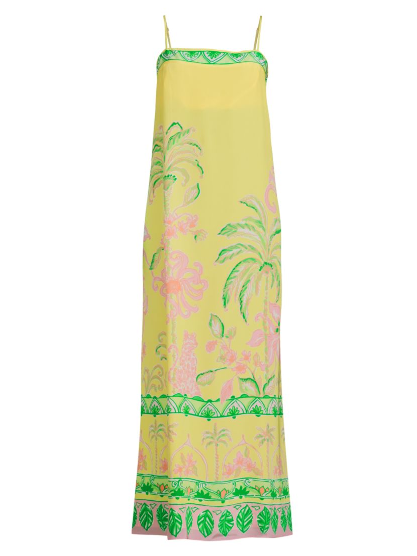 Lilly Pulitzer Jesslyn Silk Maxi Slipdress | The Fashion Tips