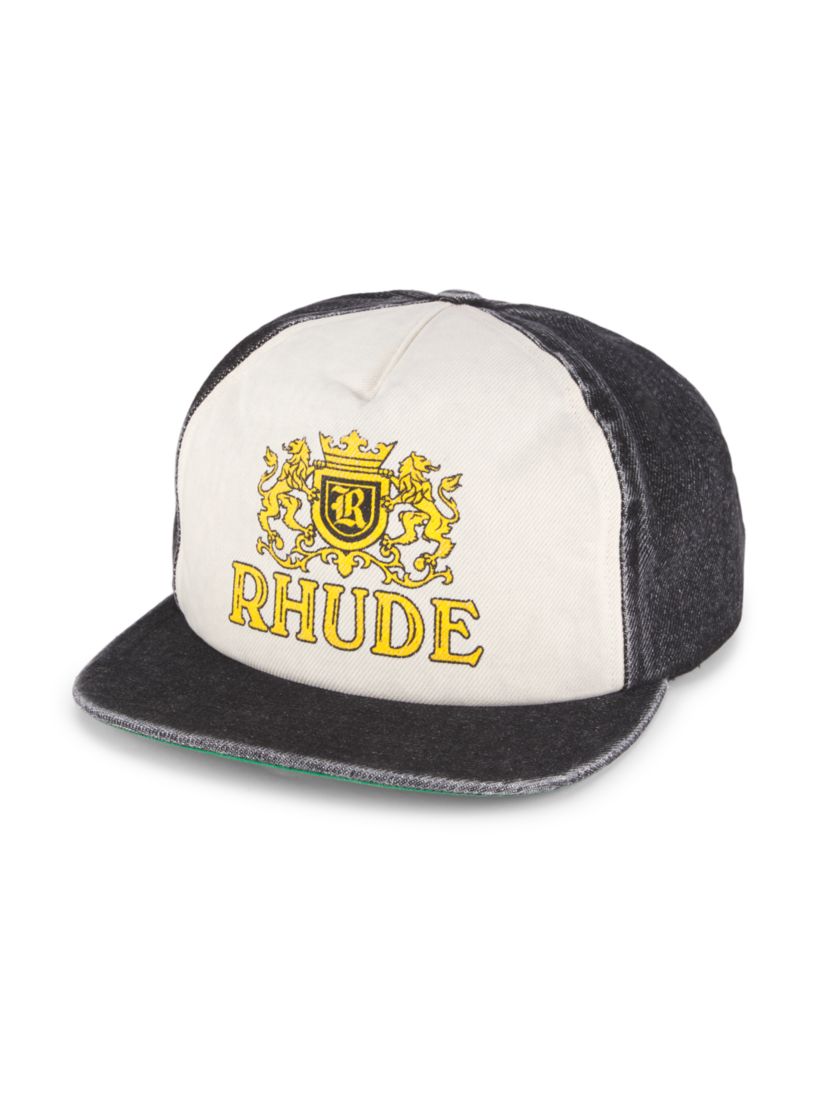 R H U D E Logo Crest Cotton Baseball Cap