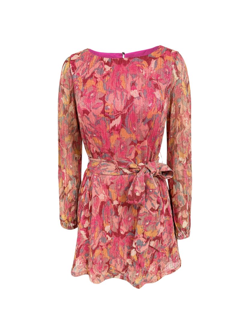 Dress The Population Kirsi Floral Metallic Minidress