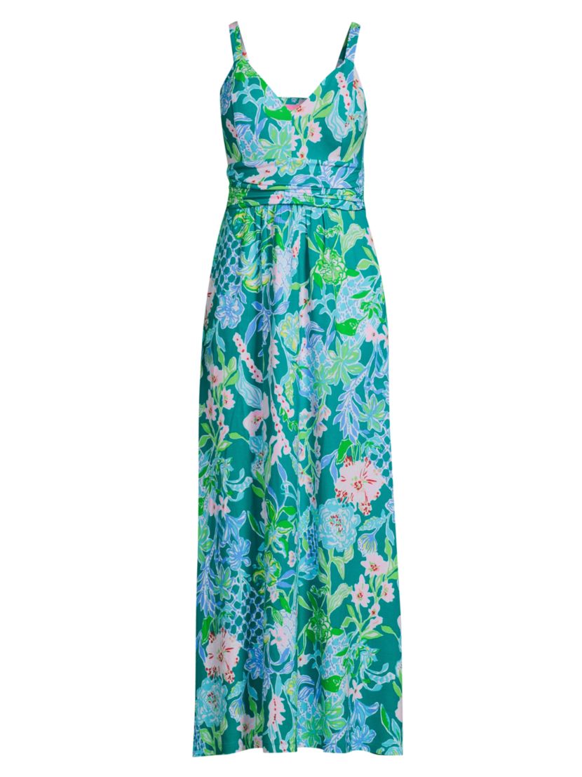 Lilly Pulitzer Blake Floral V-Neck Maxi Dress