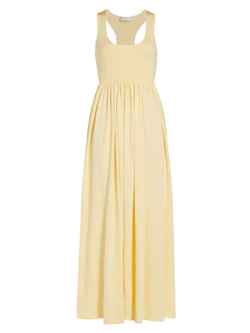 Zimmermann Harmony Metallic Tank Maxi Dress