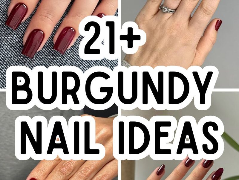 Burgundy Nail